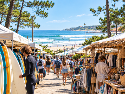 Hossegor, el surf y su mercadillo
